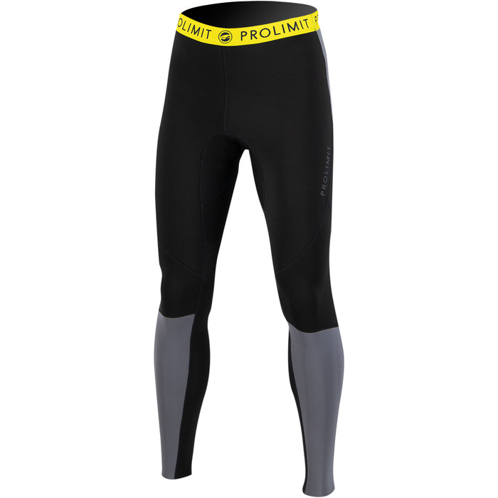 2023 Prolimit Mnner Airmax 2mm Neoprenanzug SUP Trousers 14480 - Black / Dark Grey / Yellow